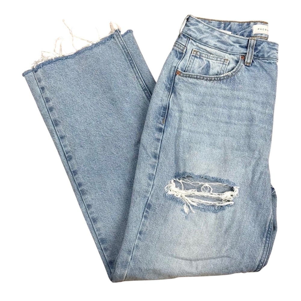 PacSun 90's Boyfriend Jeans Women Size 29 Distressed Lightwash Straight Relaxed